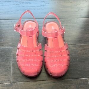 Mini Melissa Pink Jelly Sandals